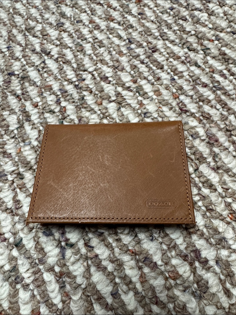 NWOT Coach Brown Leather Slim Card Holder